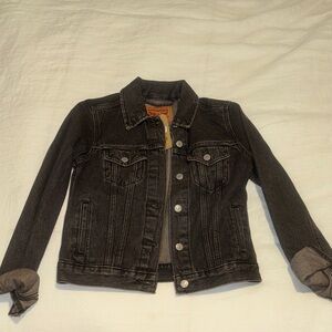 NWT Levi's Charcoal Denim Jacket Size XS